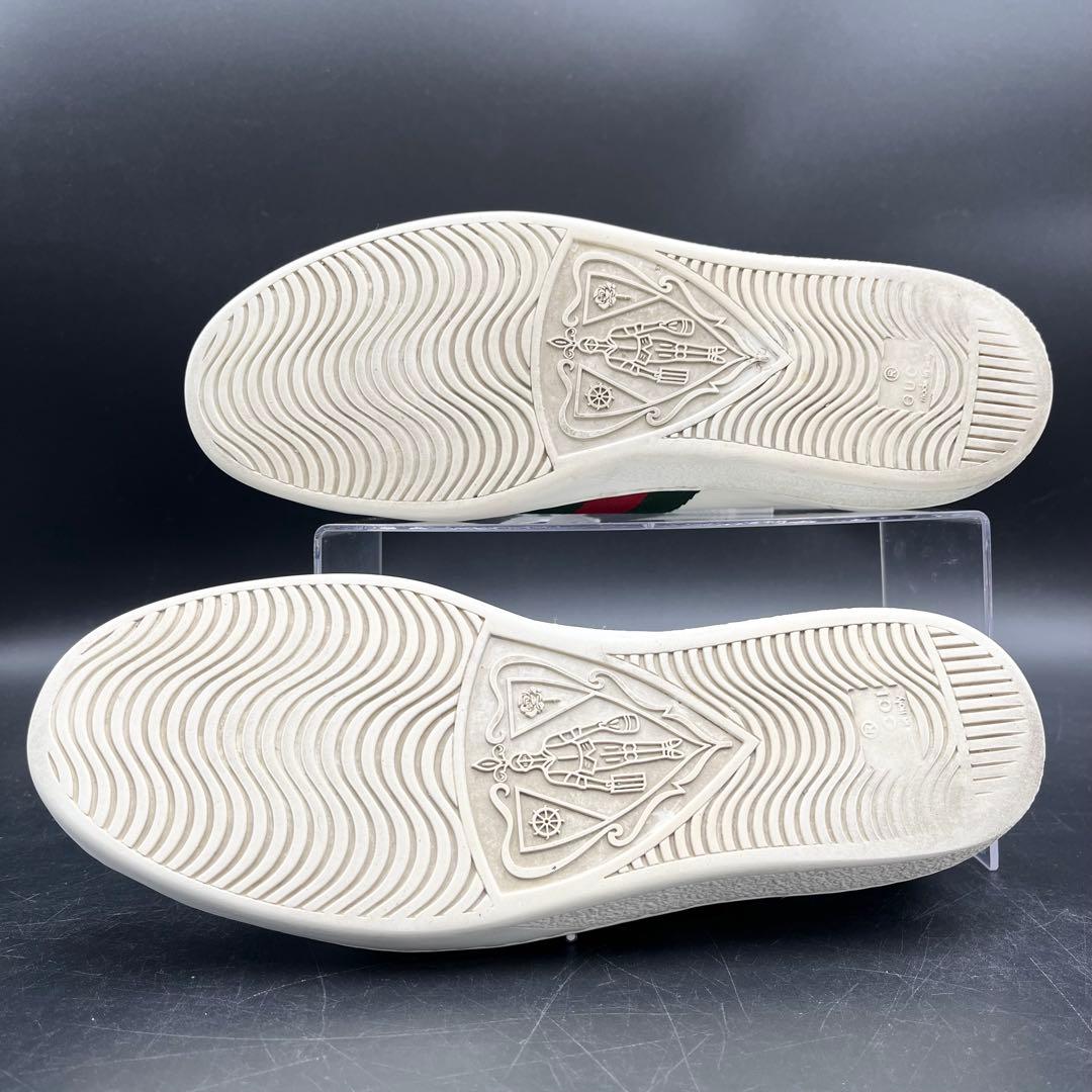 美品✨️ グッチ エース エンブロイダリー スネーク シェリーライン 27cm