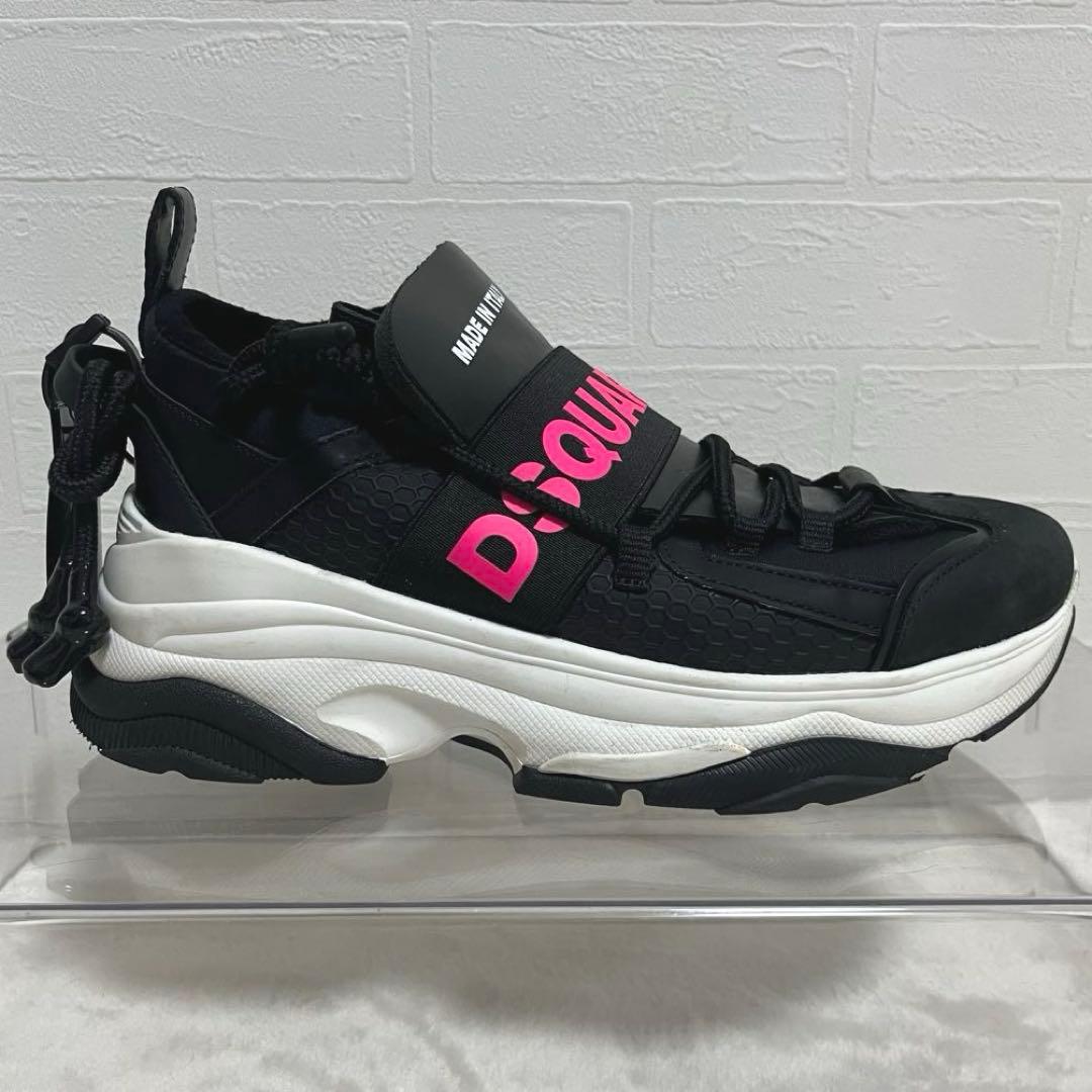 美品✨ディースクエアード2 D-Bumpy 厚底スニーカー 23.0cm