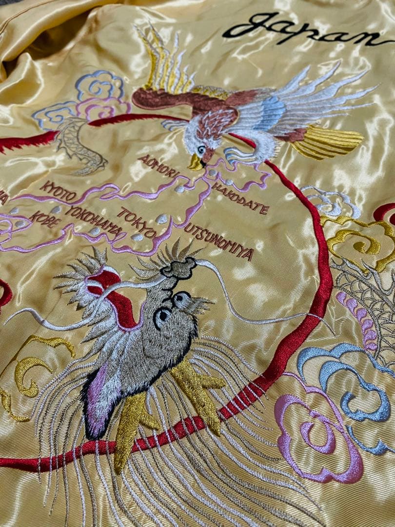 未使用近 美品 テーラー東洋 日本限定 スカジャン 虎ワシunisex レーヨン