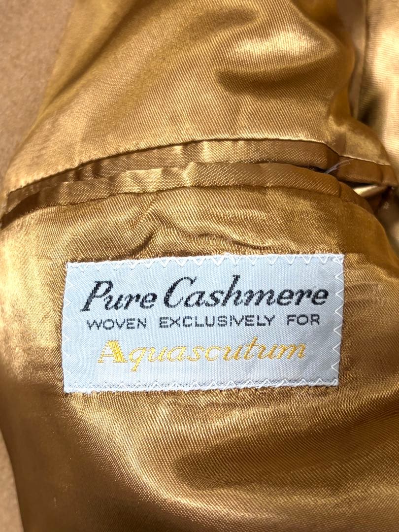 カシミヤ100%✨Aquascutum アクアスキュータム チェスターコートＭ