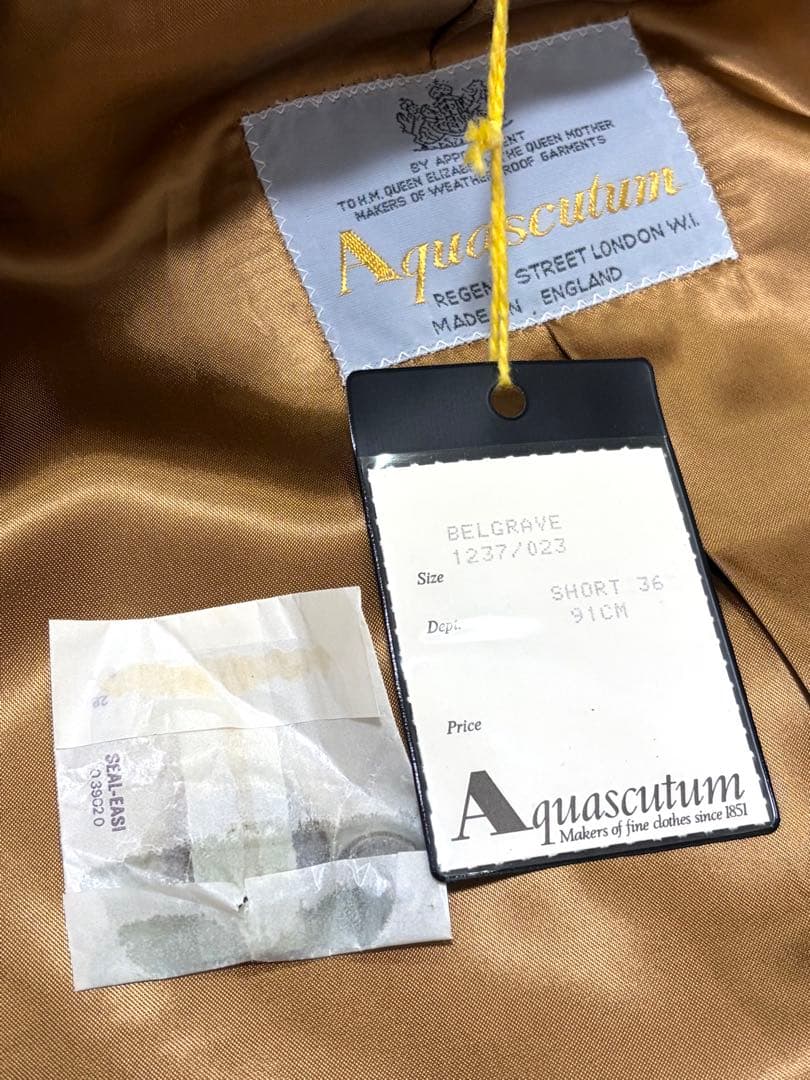 カシミヤ100%✨Aquascutum アクアスキュータム チェスターコートＭ