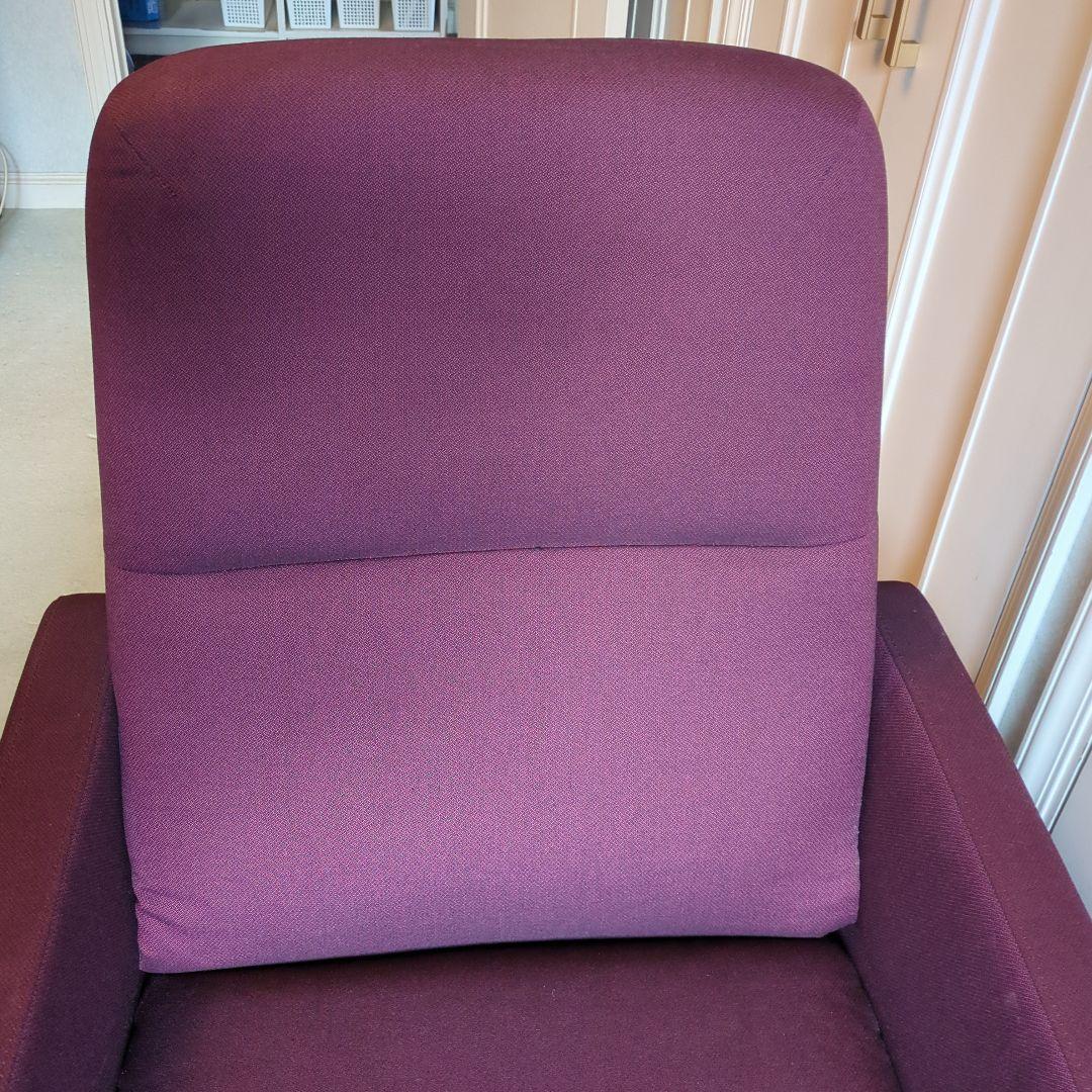 リクライニングソファ　 1人掛けソファ ダークレッド　リクライニングチェア