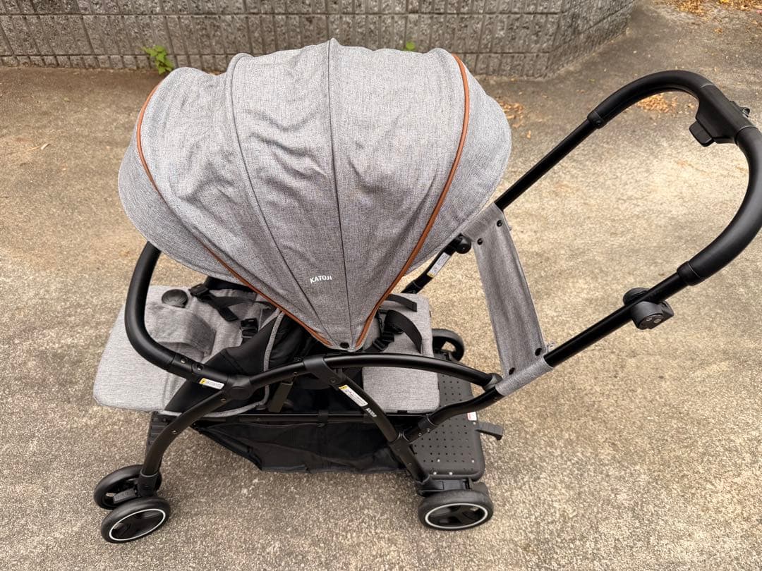 値下中カトージ 2-Seater nextベビーカー グレー