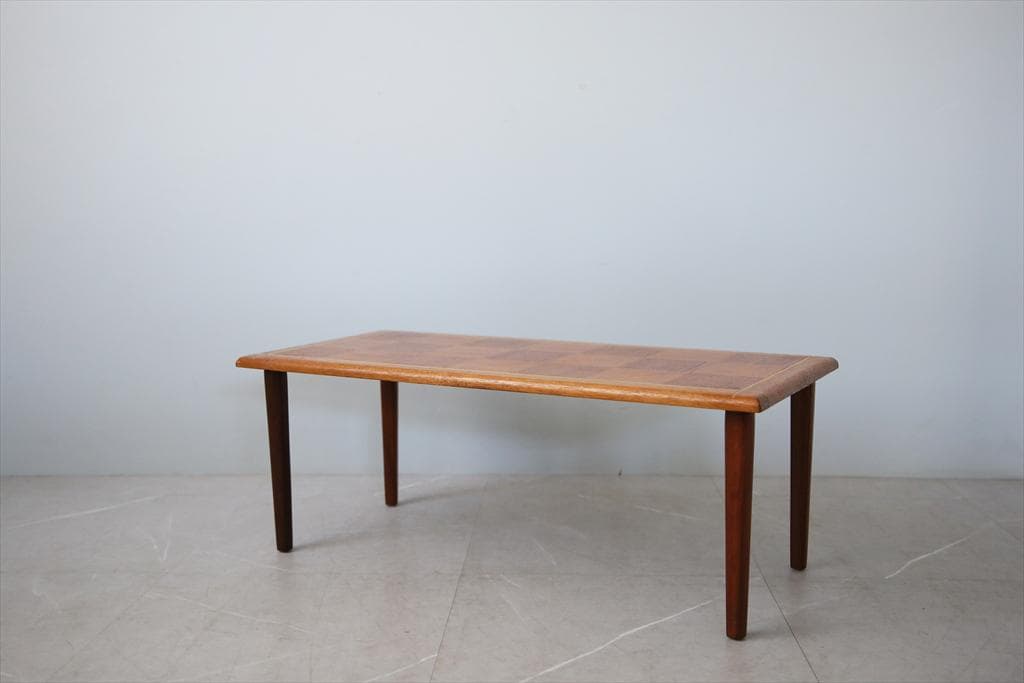 英国アンティークチーク古木コーヒーテーブル/木製机/ローテーブル(92-177)