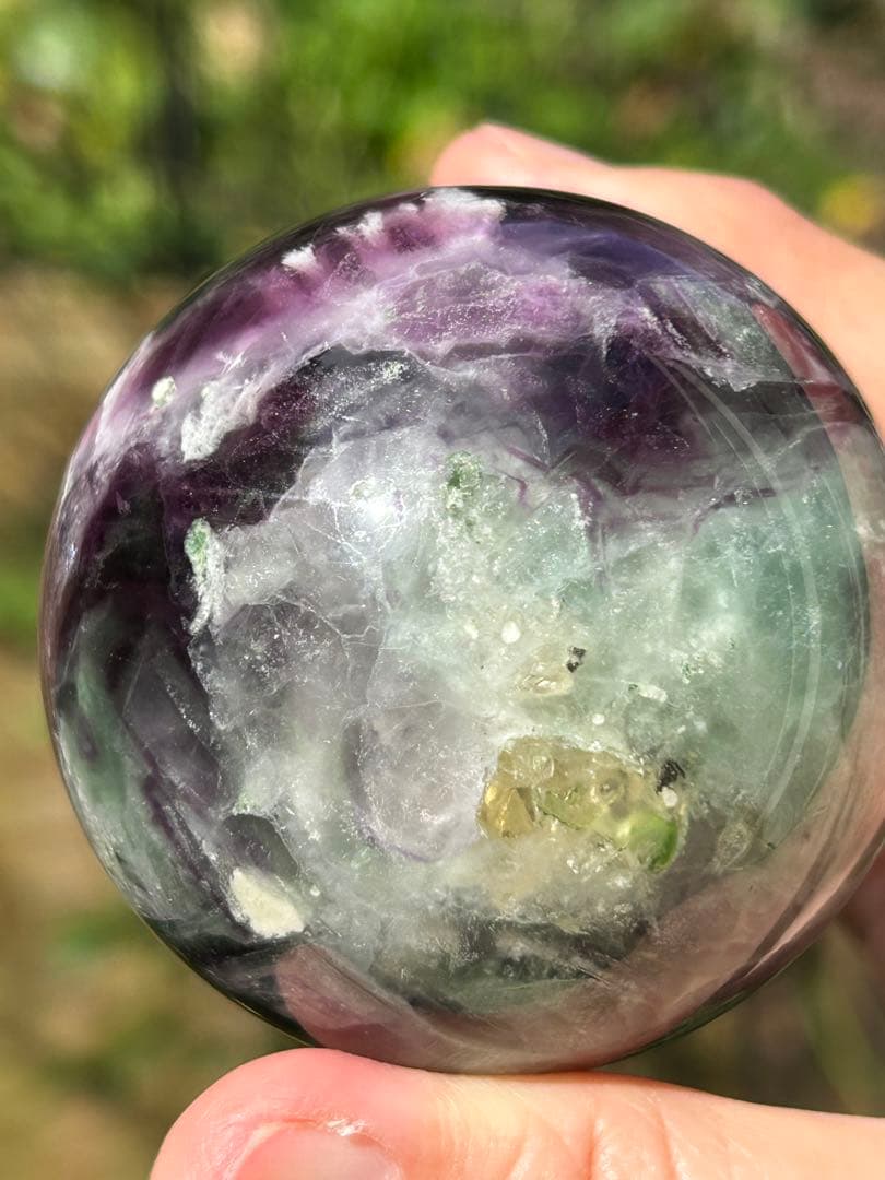 ꧁エンジェルフェザーフローライトスフィア63mm꧂