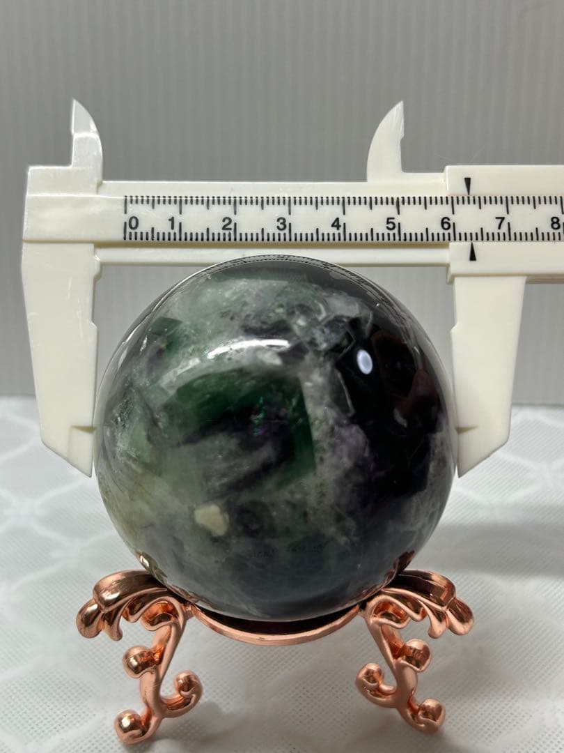 ꧁エンジェルフェザーフローライトスフィア63mm꧂