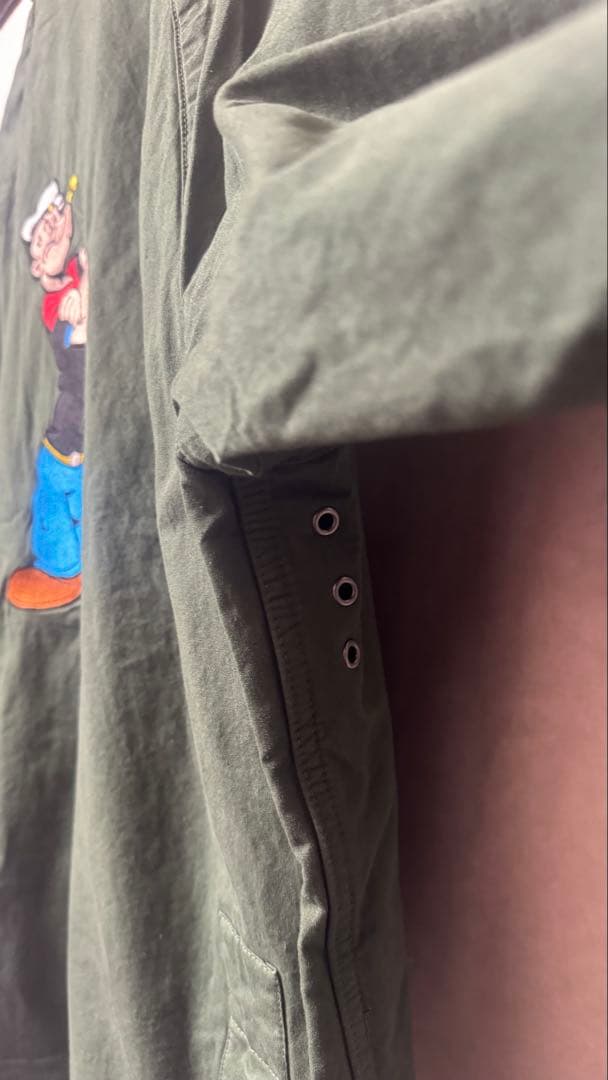 NOAH Barbour ポパイ刺繍グリーンジャケット