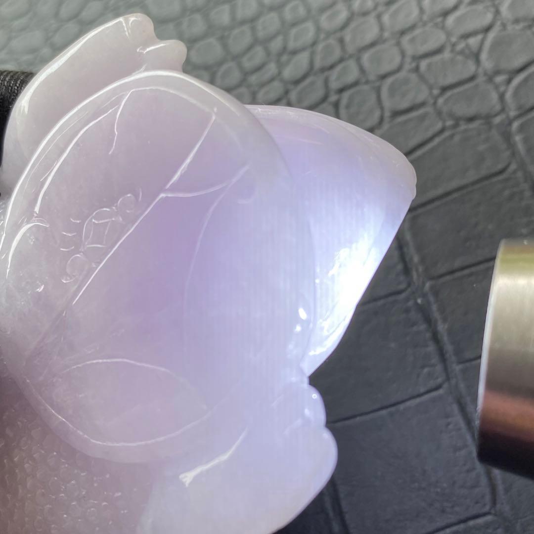 極上❣️ラベンダー本翡翠♡銭蛙ちゃん