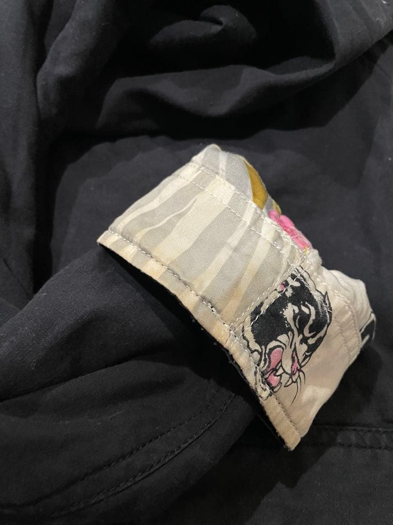 SASQUATCHfabrix 刺繍入り黒ジャケット