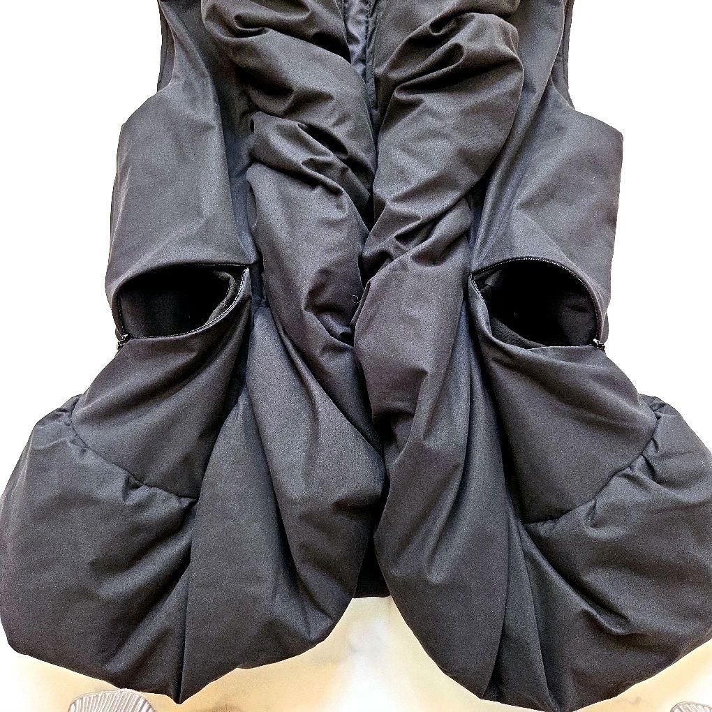 美品 SPORTMAX CODE 中綿ベスト 42 L 黒 立体シルエット