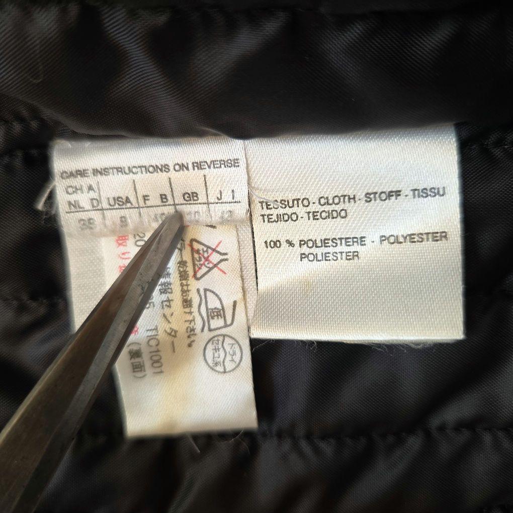 美品 SPORTMAX CODE 中綿ベスト 42 L 黒 立体シルエット