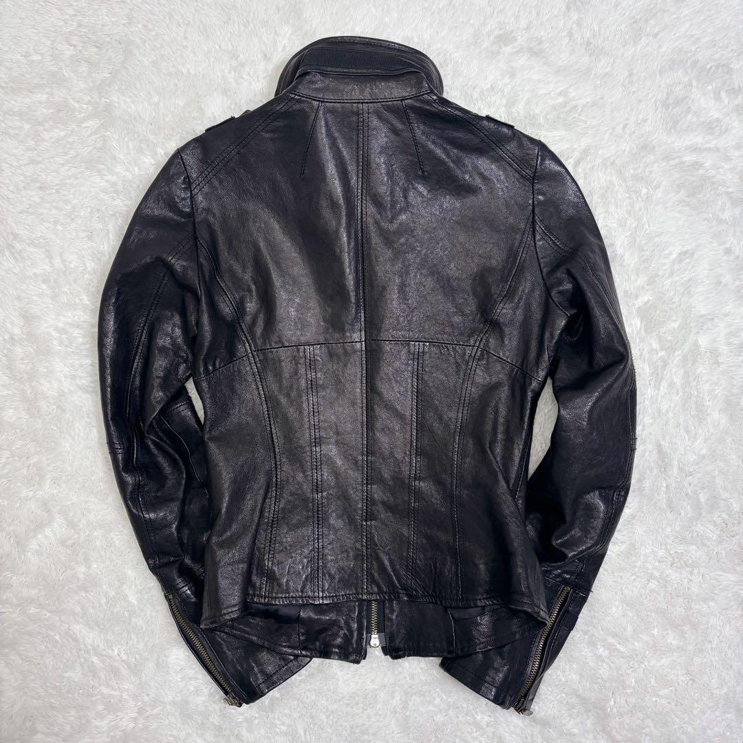 ヴィンテージ GAS ガス レザージャケット イタリア製 ブラック 40