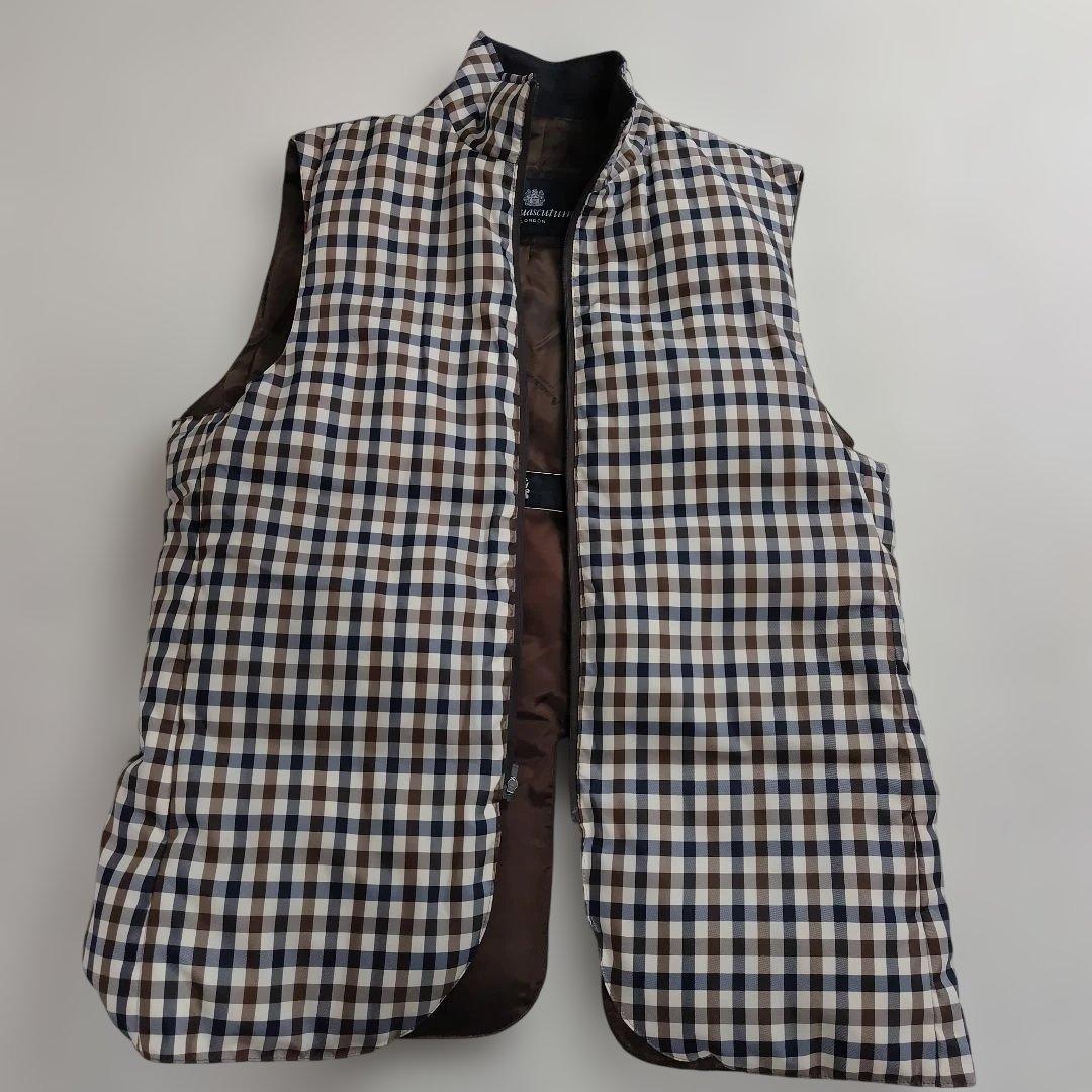 ✨極美品✨Aquascutum ステンカラーコート 中綿ダウン シルク混