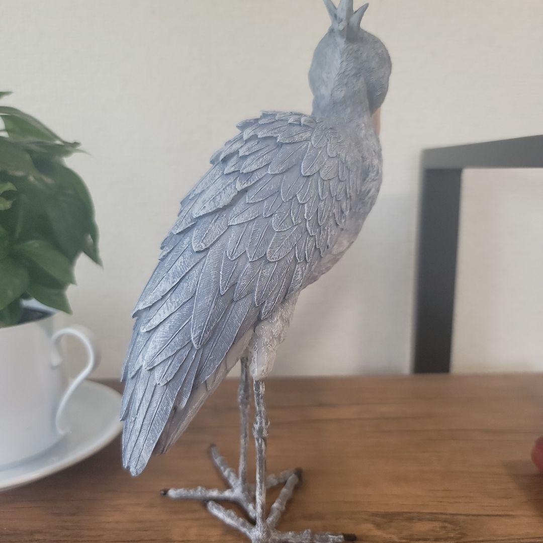 ハシビロコウ 置物 樹脂製 約20cm