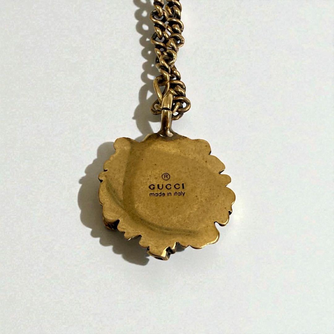 D*a様 GUCCI グッチ ライオンヘッド ゴールドネックレス アニマル ペン