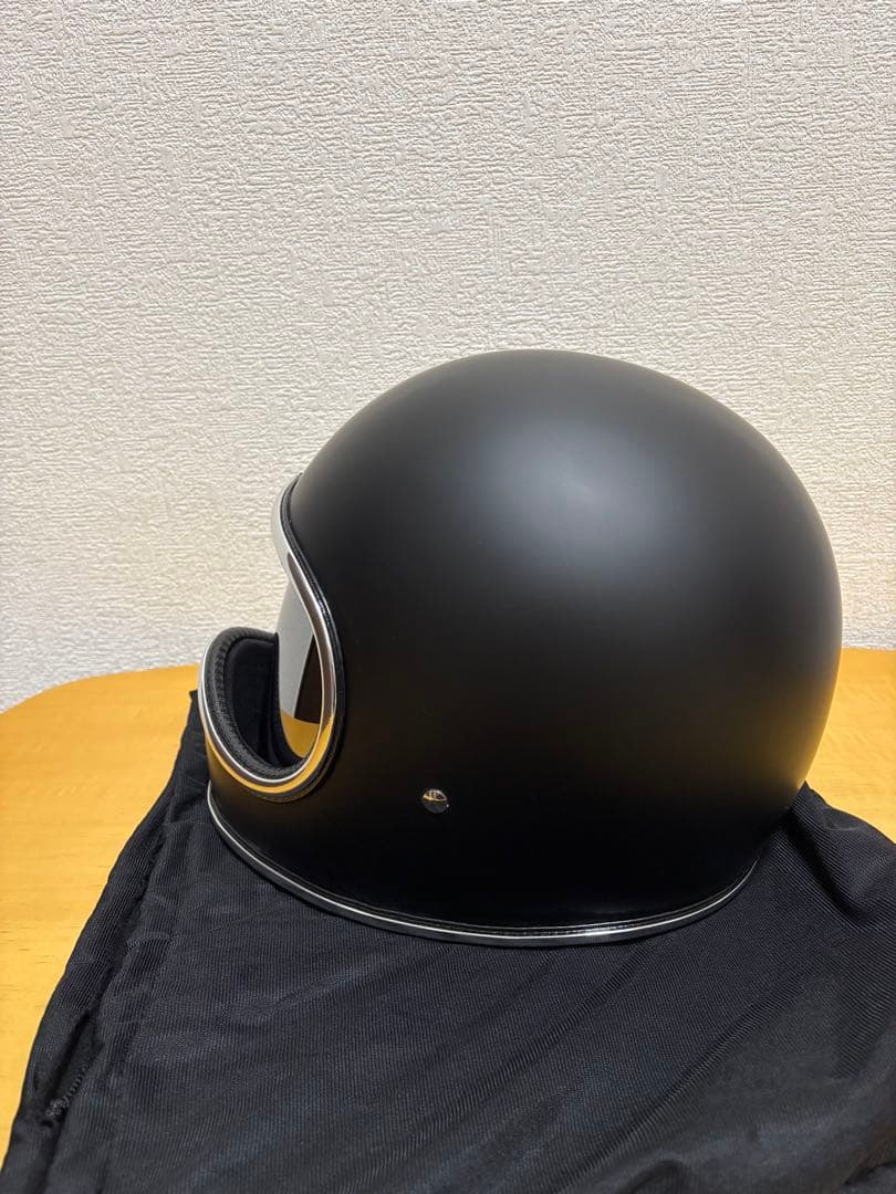 新品スペースヘルメットXLサイズ　マットブラックゴーグルケース付きnobudz風