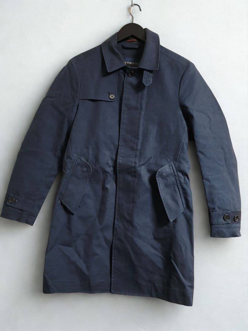 【イタリア製】FC BARCELONA×REPLAYネイビー トレンチコート