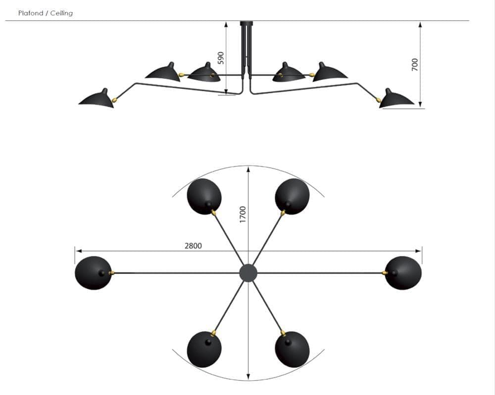 セルジュ・ムーユ ペンダントライト 天井照明 照明 P6