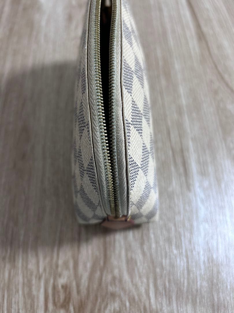 LOUIS VUITTON ポーチ ベージュ/グレー