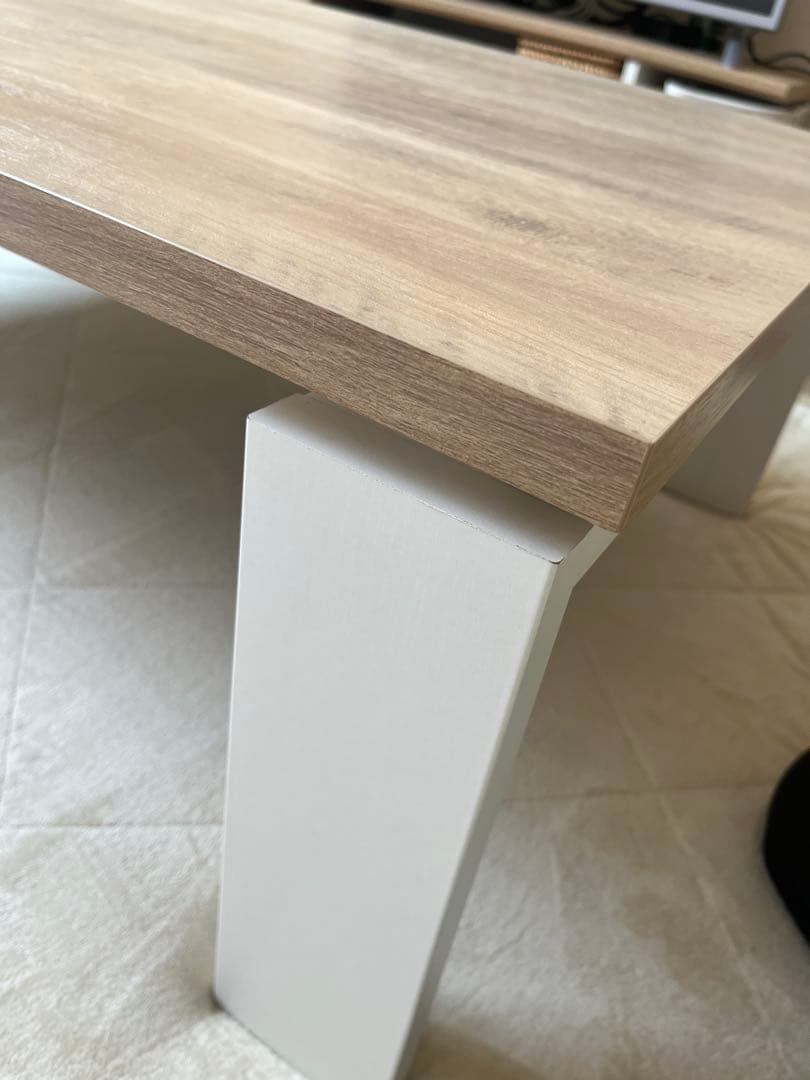 【美品】ニトリ　フラットヒーター付きリビングこたつ(フロットR105 VNA)