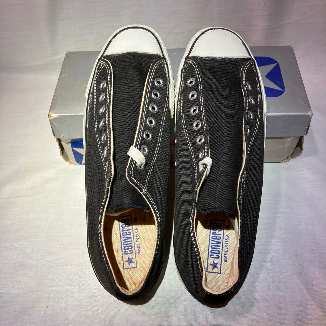 80's デッドストック コンバース　オールスター　USA製ブラック　銀箱12