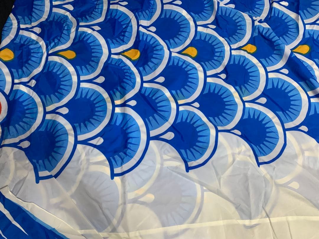 【美品】　鯉のぼり　単品　青　7m ナイロン鯉　東旭　パレル