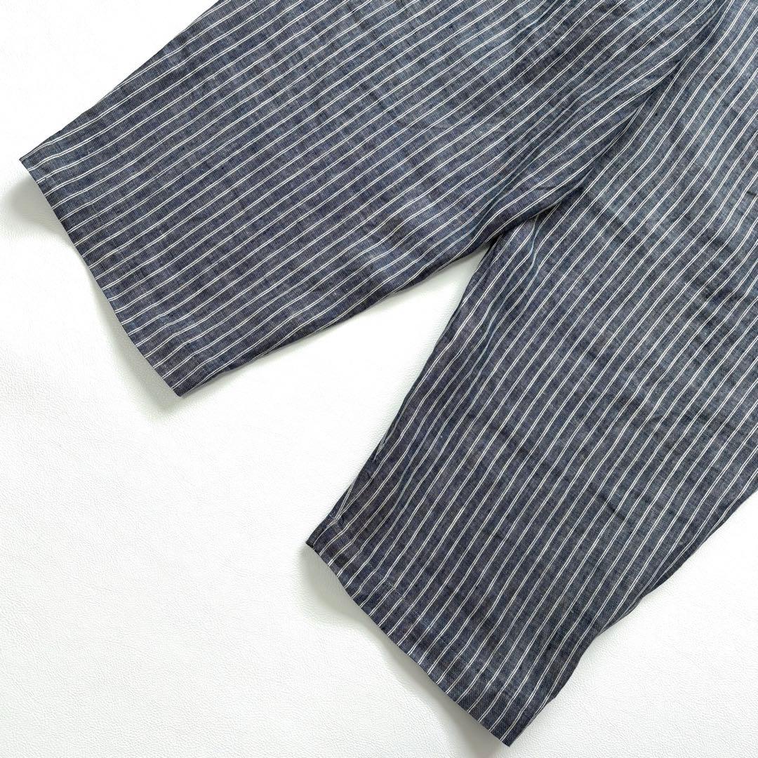 mizuiroind ミズイロインド リネンストライプオールインワン