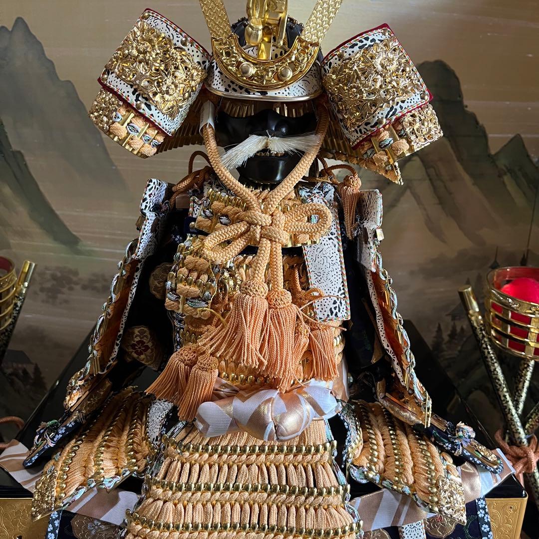 高級品　本金箔正絹織之大鎧　伝統工芸