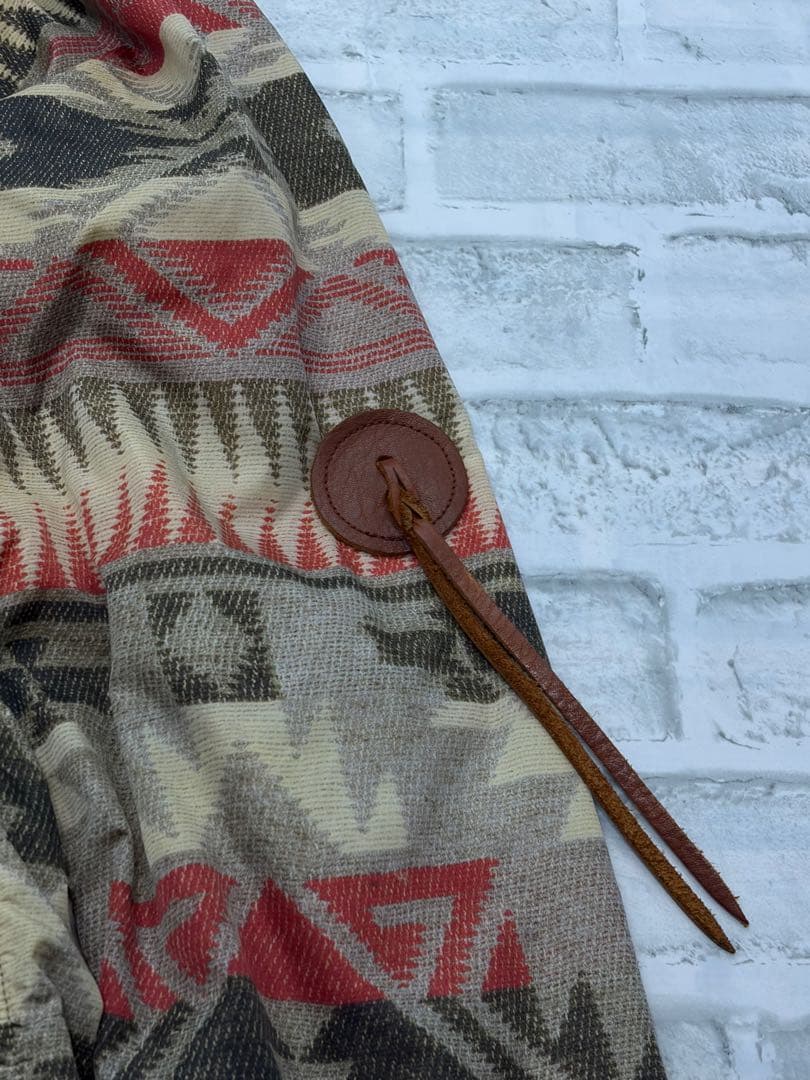 美品　KAPITAL キャピタル　ネイティブ柄　タッセル　ステンカラーコート