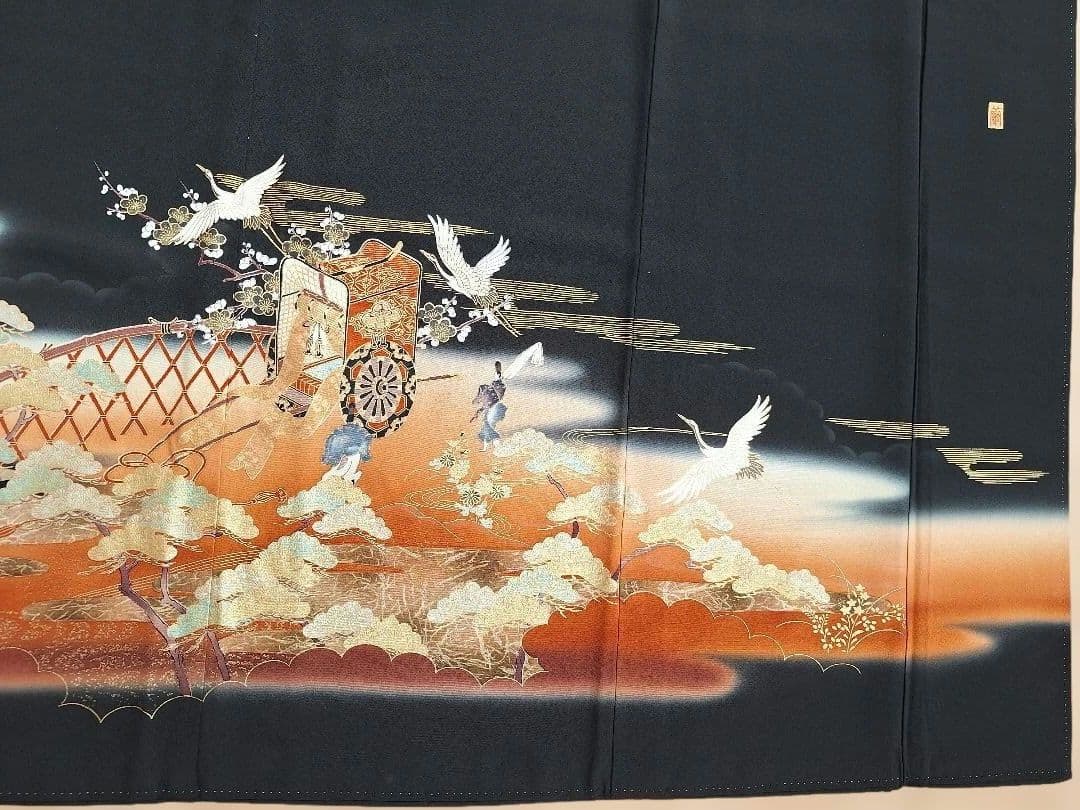 着物リメイクワンピース3612