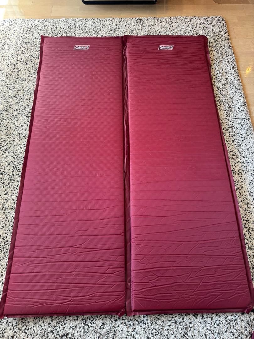 美品★coleman キャンパーインフレーターマット　セット