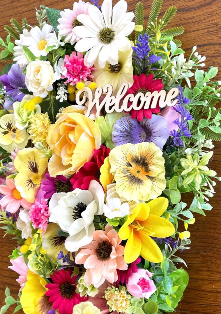 カラフル「WELCOME」リース‼️節々様確認用❣️