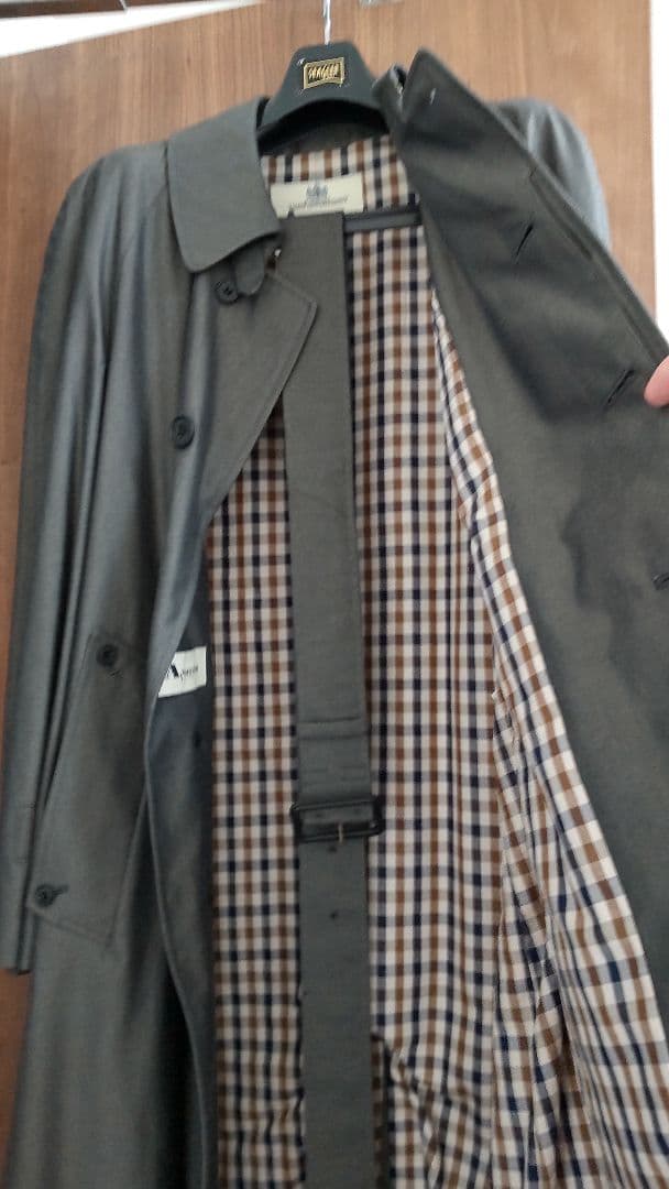 【新品・未使用】Aquascutumトレンチコート 英国製・Cotton100%