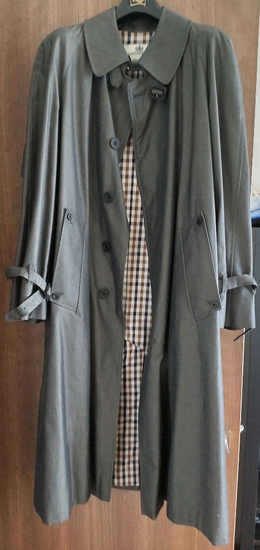 【新品・未使用】Aquascutumトレンチコート 英国製・Cotton100%