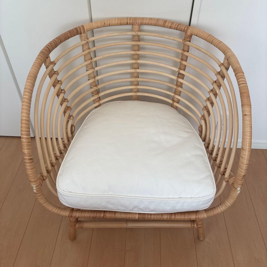 IKEA BUSKBO イケア　ブスクボー　パーソナルチェア　ラタン