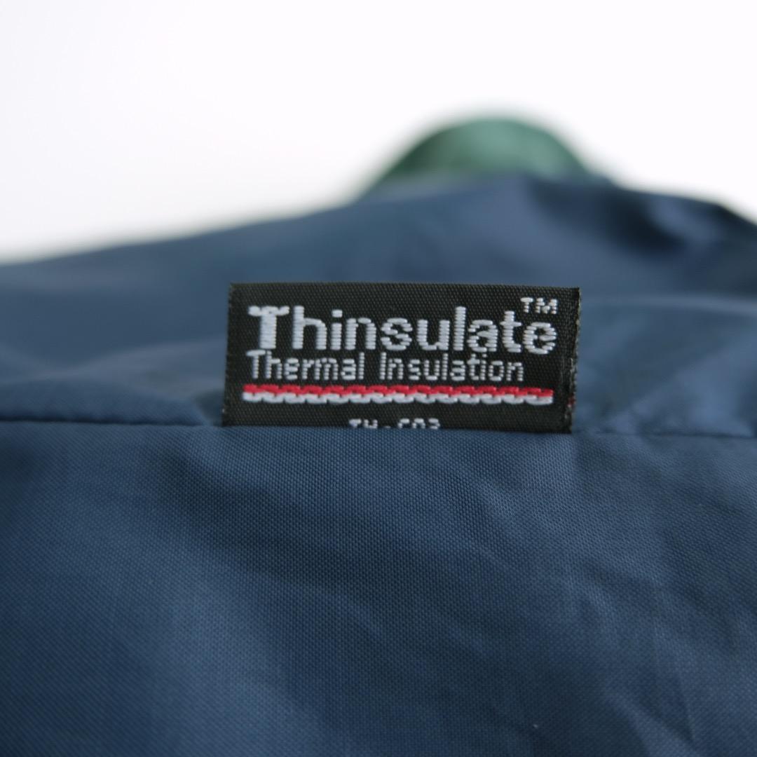 せ*ょ様 エルエルビーン　80s 中綿ベスト　シンサレート　　緑　M 古着.