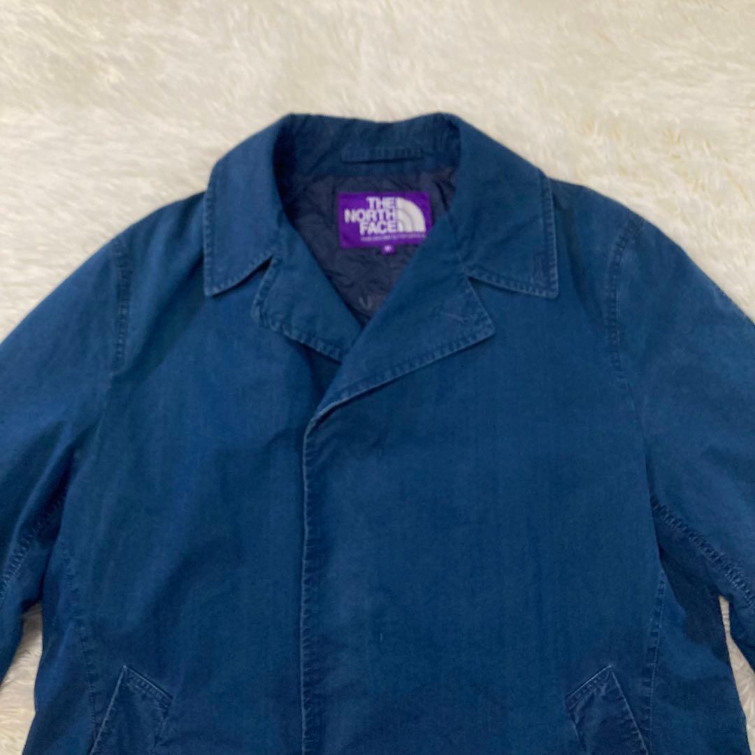 ノースフェイス パープルレーベル ビームス別注 インディゴステンカラーコート M