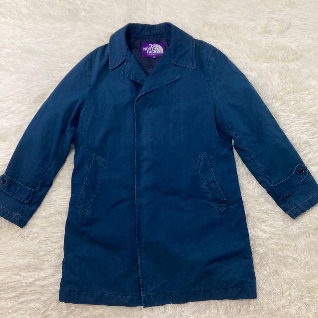 ノースフェイス パープルレーベル ビームス別注 インディゴステンカラーコート M