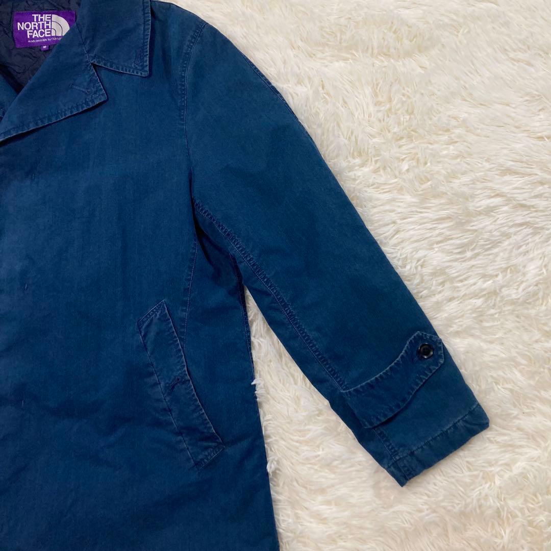 ノースフェイス パープルレーベル ビームス別注 インディゴステンカラーコート M