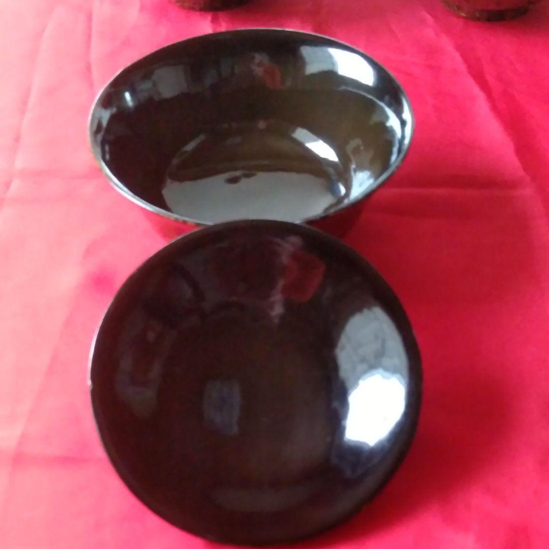 元祖 津軽塗（元祖馬鹿塗）５客セット 120年以上前 お椀　県重宝級？