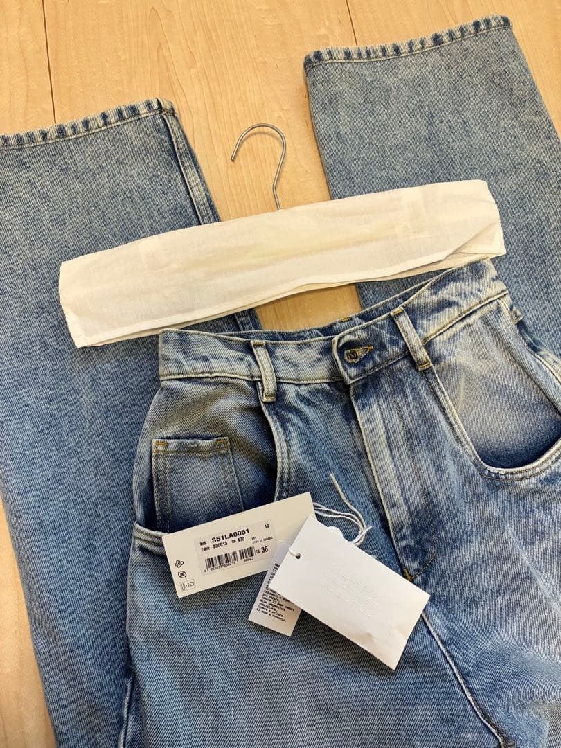 メゾンマルジェラ　Maison Margiela スラッシュデニムパンツ36