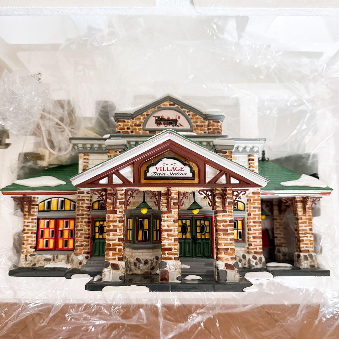 クリスマス フィギュア 鉄道の駅 デパートメント56 ミニチュアハウス