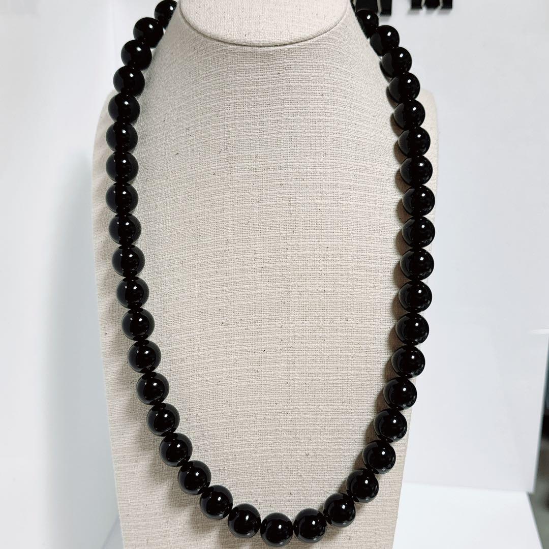 天然モリオンネックレス黒水晶ネックレスNO25-2421