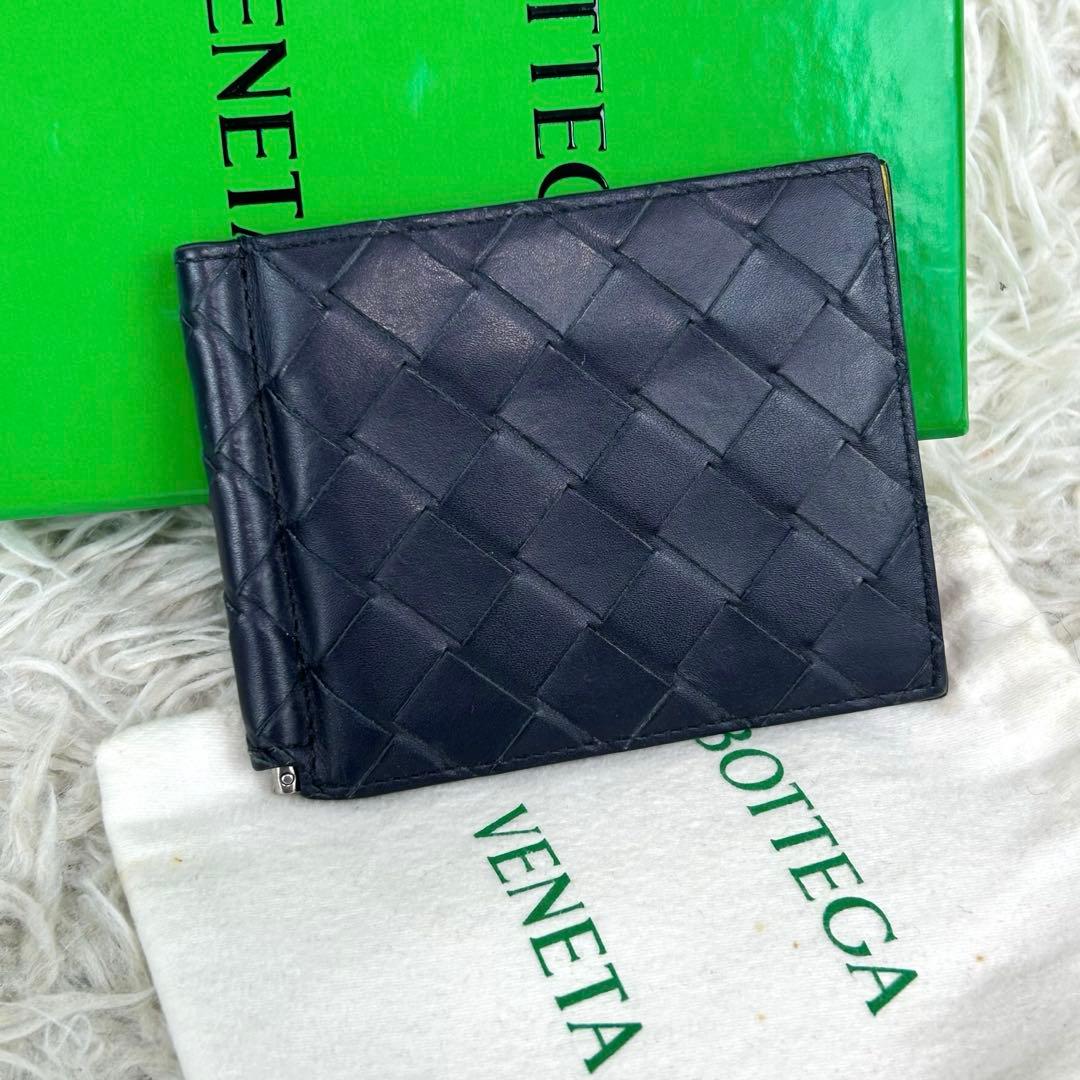 ✨美品 ボッテガヴェネタ マネークリップ マキシイントレチャート バイカラー