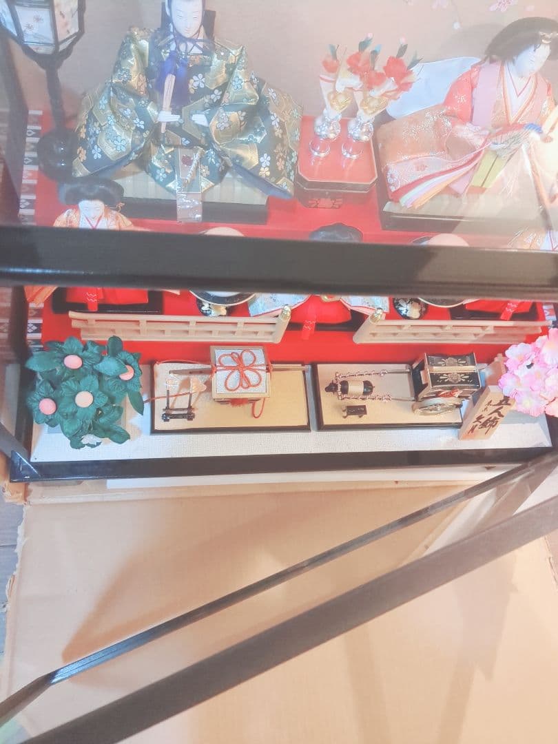 お値打ち 久月 雛人形 ひな祭り ガラスケース入り オルゴール付き