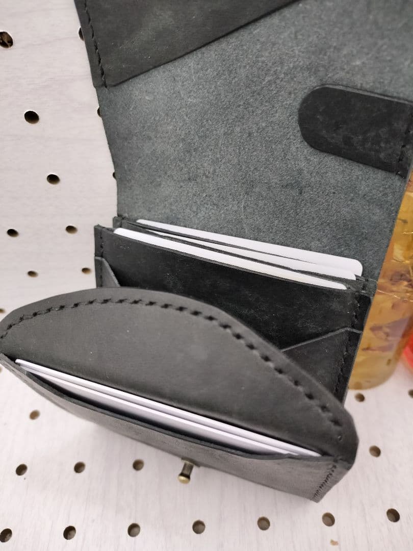 ミドルウォレットver2　財布　二つ折り　ハンドメイド　本革