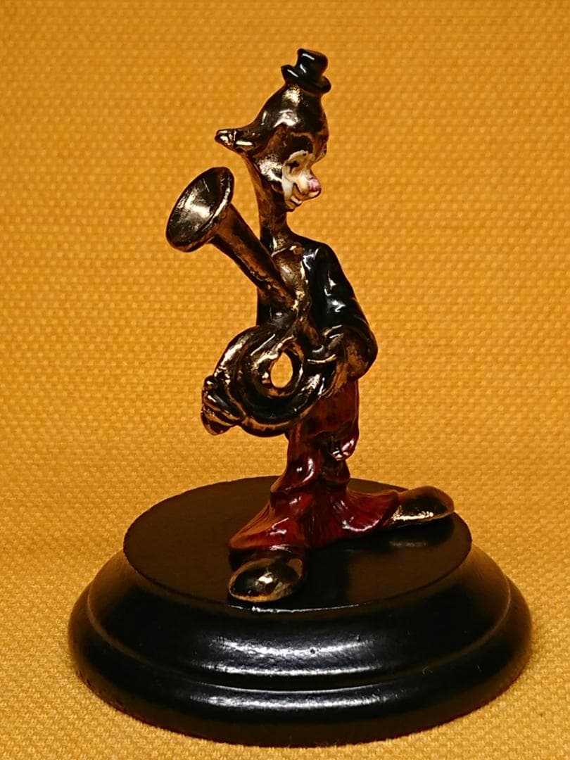 ピエロ　人形　金属　ヨーロッパ　置物　インテリア　工芸品　美術品　A2702