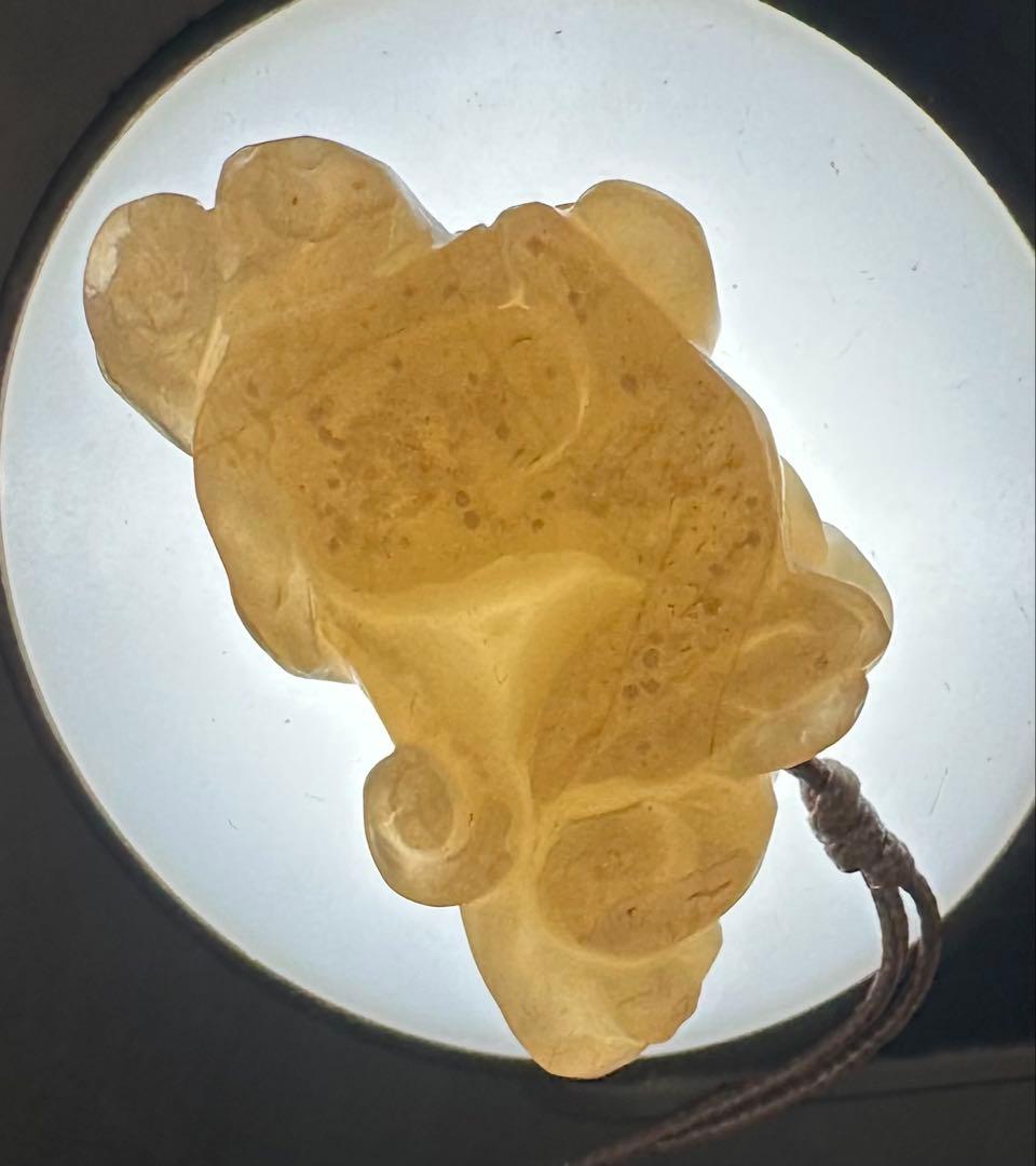 2026.1.8no.2雪卧桜花九尾狐　新潟阿賀野産煙瑪瑙