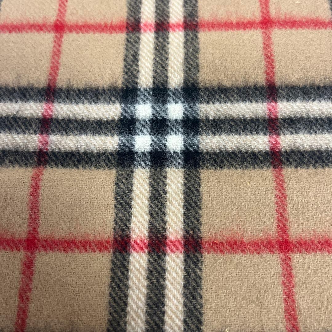 未使用品　バーバリー　ロングマフラー　ノバチェック　　キャメル　英国製