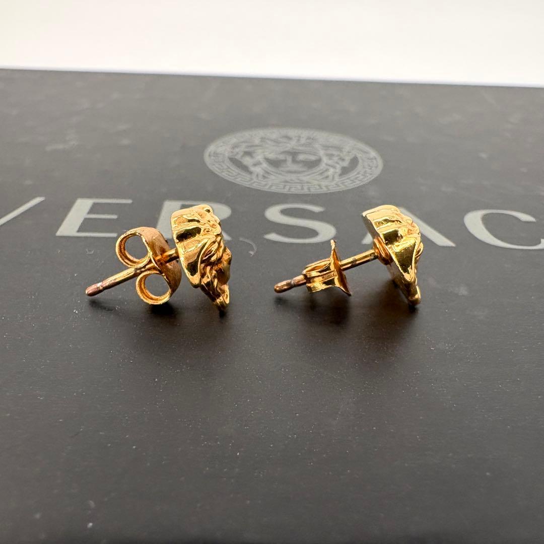 極美品 ヴェルサーチ ピアス メドゥーサ ゴールド アクセサリー メデューサ